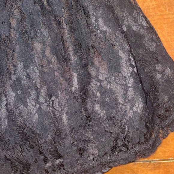 Candy Couture Black Lace Party Formal Prom Graduation Dress - Picture 5 of 9